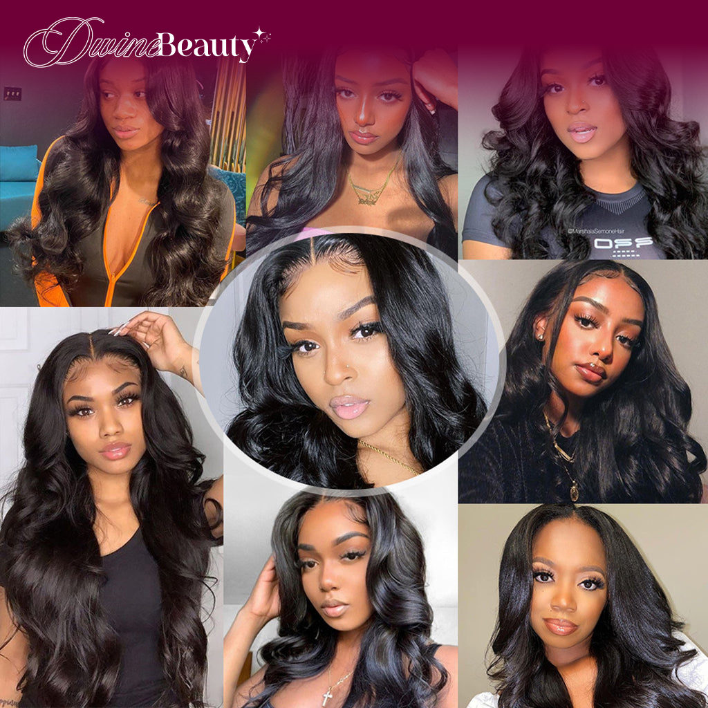 180% Density 13x6 Lace Front Wig Brazilian Body Wave Human Hair Lace Wigs