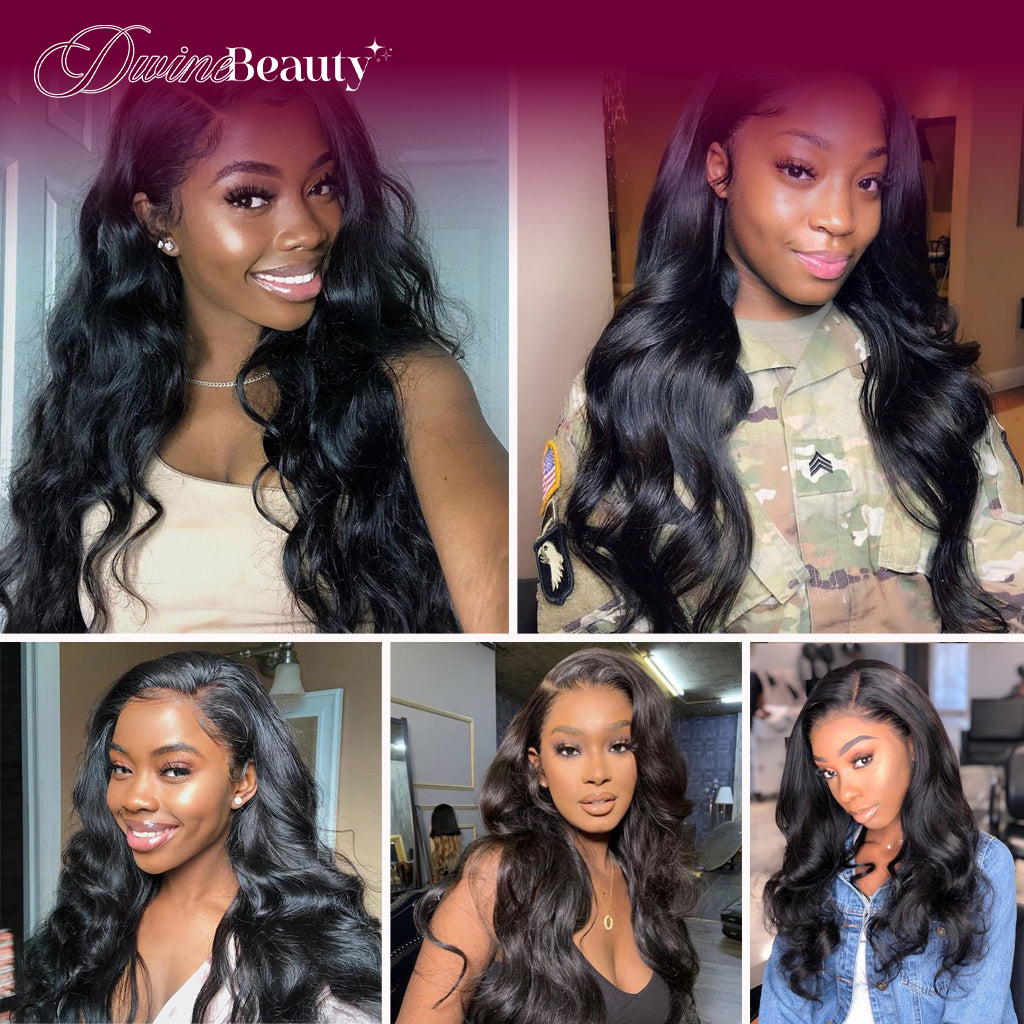 180% Density 13x6 Lace Front Wig Brazilian Body Wave Human Hair Lace Wigs